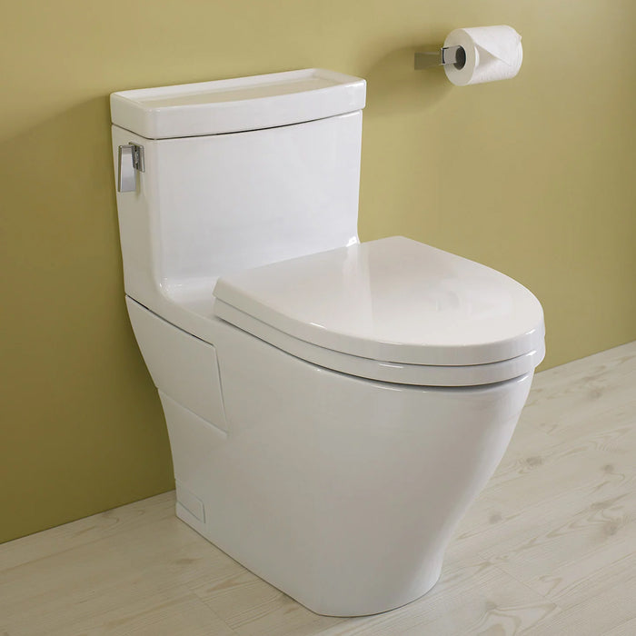 Legato Elongated Complete One Piece Toilet - Floor Mount - 16" Vitreous China/Cotton