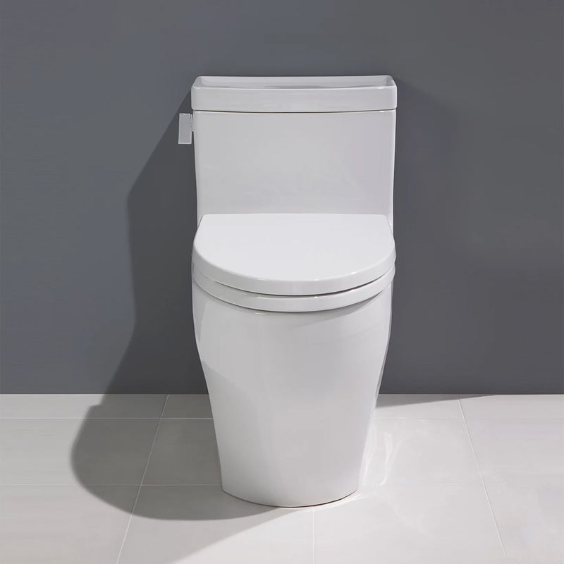 Legato Elongated Complete One Piece Toilet - Floor Mount - 16" Vitreous China/Cotton