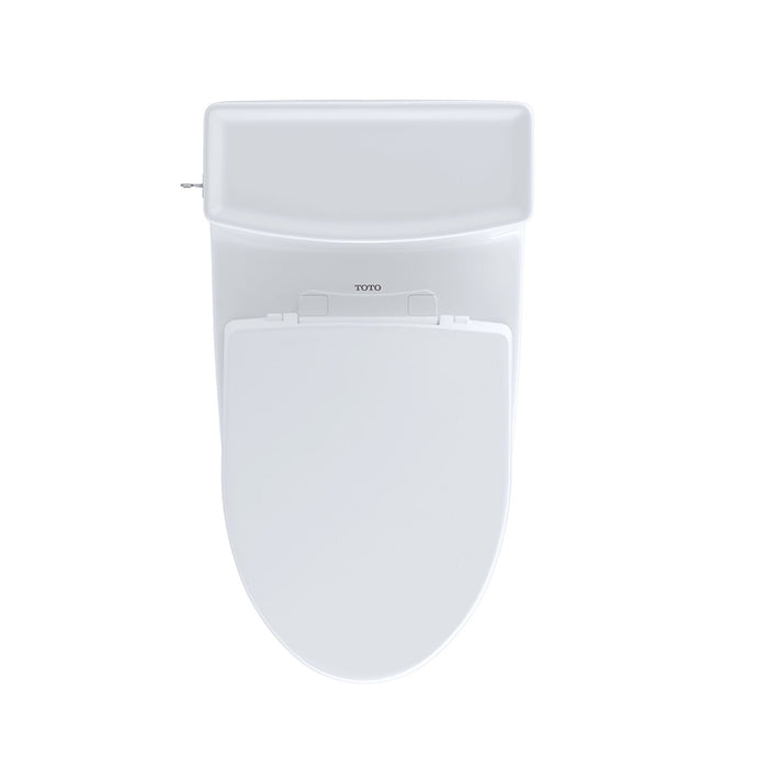Aimes Elongated Complete One Piece Toilet - Floor Mount - 18" Vitreous China/Cotton