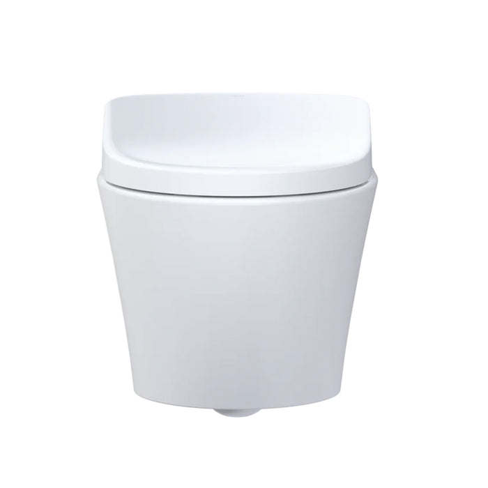 AP Washlet + S7 Complete Dual Flush One Piece Toilet with Smart Bidet Seat - Wall Mount - 15" Vitreous China/Cotton