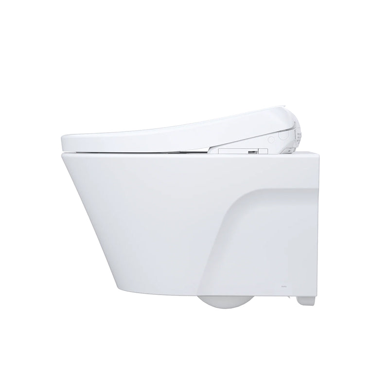 AP Washlet + S7 Complete Dual Flush One Piece Toilet with Smart Bidet Seat - Wall Mount - 15" Vitreous China/Cotton