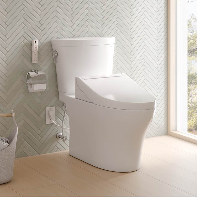 Aquia IV Arc - Washlet+ C5 Complete Dual Flush Two Piece Toilet - Floor Mount - 19" Vitreous China/Cotton