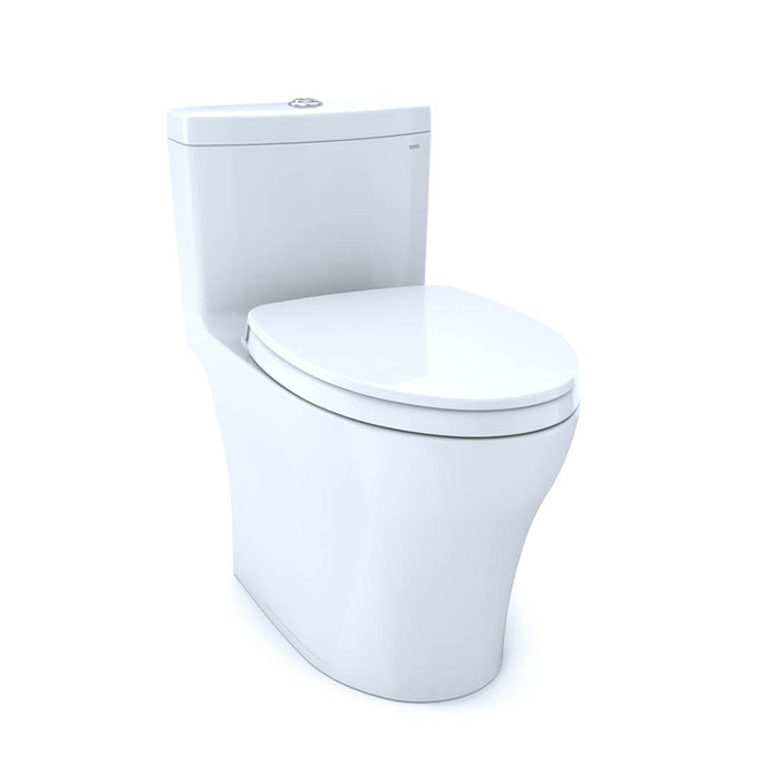 Aquia IV Elongated Complete Dual Flush One Piece Toilet - Floor Mount - 16" Vitreous China/Cotton