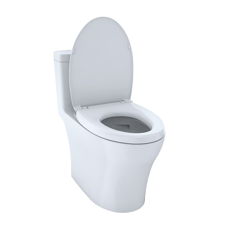 Aquia IV Elongated Complete Dual Flush One Piece Toilet - Floor Mount - 16" Vitreous China/Cotton
