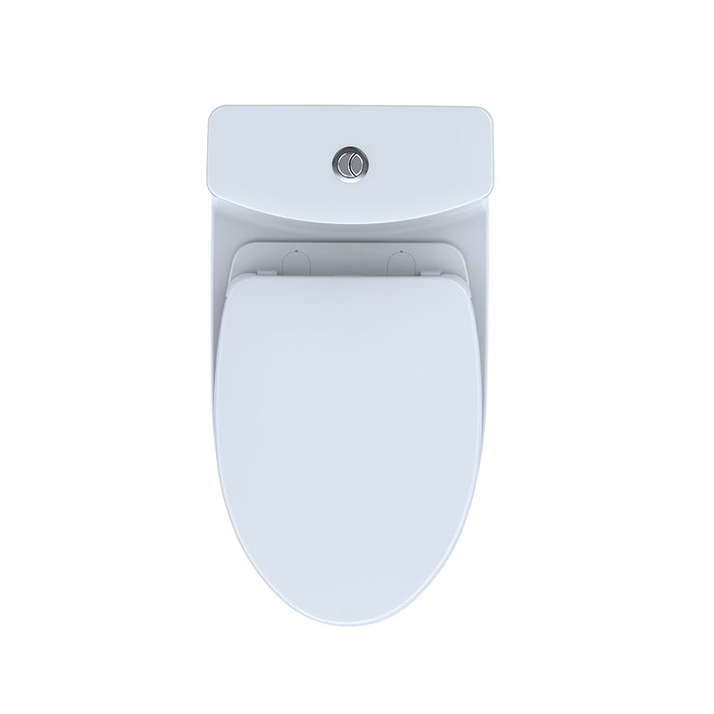 Aquia IV Elongated Complete Dual Flush One Piece Toilet - Floor Mount - 16" Vitreous China/Cotton