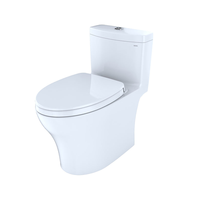 Aquia IV Elongated Complete Dual Flush One Piece Toilet - Floor Mount - 16" Vitreous China/Cotton