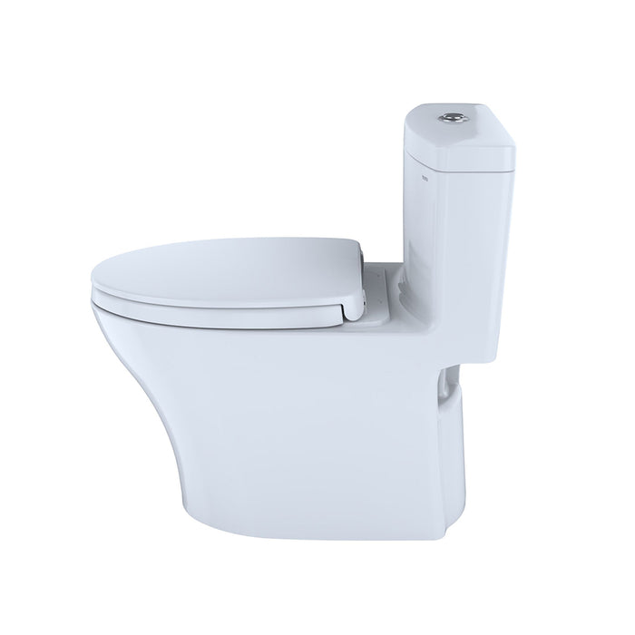 Aquia IV Elongated Complete Dual Flush One Piece Toilet - Floor Mount - 16" Vitreous China/Cotton