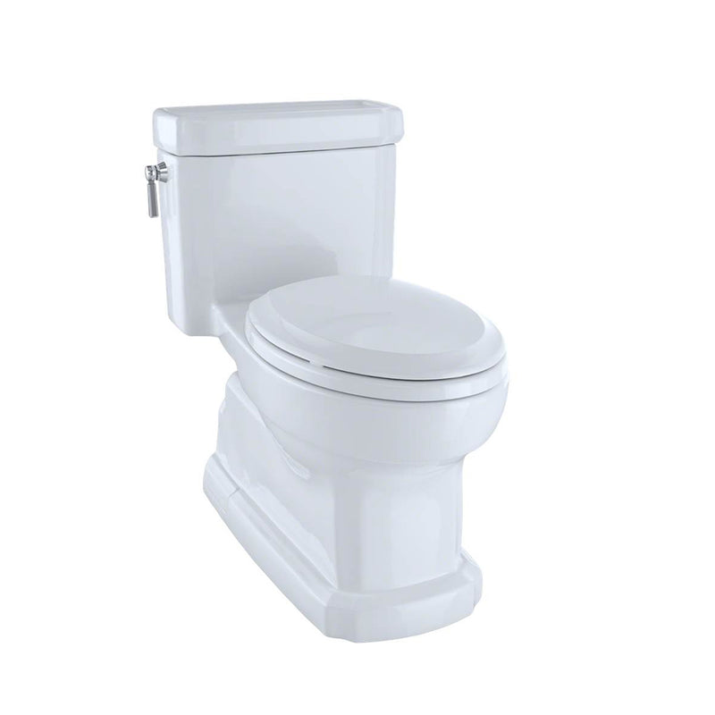 Guinevere Elongated Complete One Piece Toilet - Floor Mount - 19" Vitreous China/Cotton