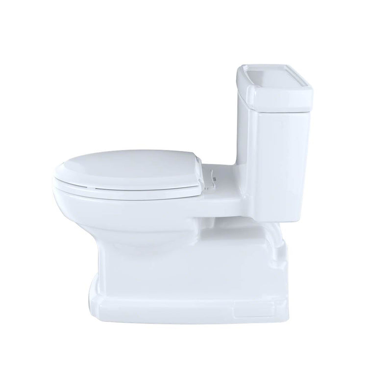 Guinevere Elongated Complete One Piece Toilet - Floor Mount - 19" Vitreous China/Cotton