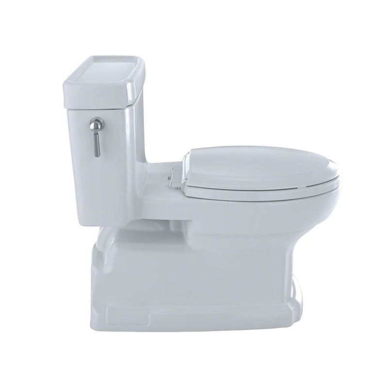 Guinevere Elongated Complete One Piece Toilet - Floor Mount - 19" Vitreous China/Cotton