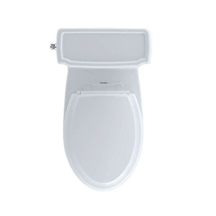 Guinevere Elongated Complete One Piece Toilet - Floor Mount - 19" Vitreous China/Cotton