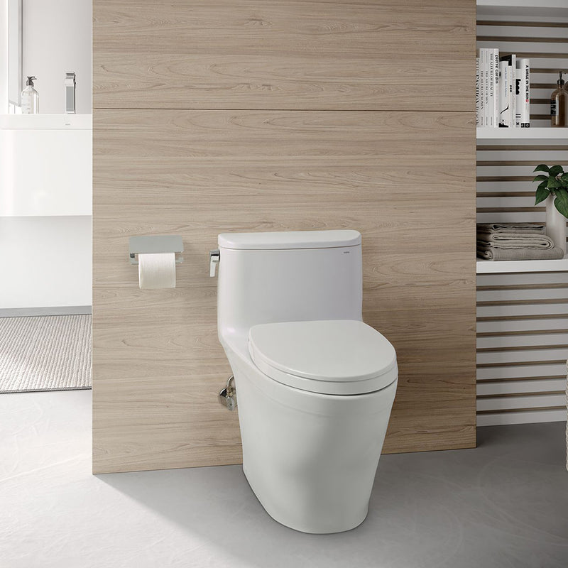 Nexus Elongated Complete One Piece Toilet - Floor Mount - 18" Vitreous China/Cotton