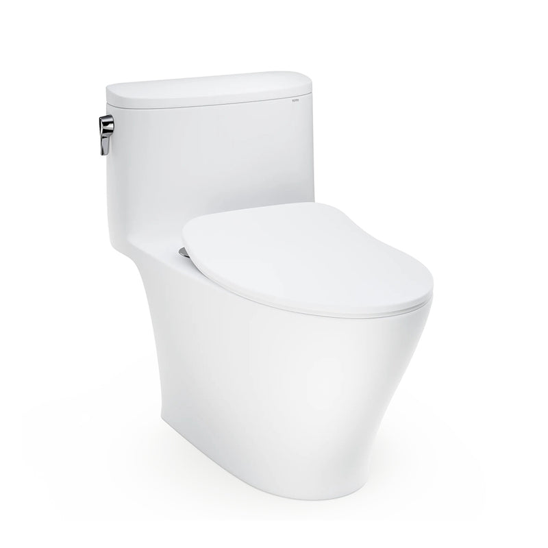 Nexus Elongated Complete One Piece Toilet - Floor Mount - 18" Vitreous China/Matt White