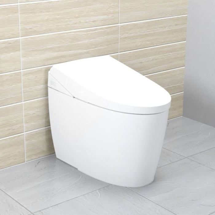 Neorest AS Elongated Dual Flush One Piece Toilet with Smart Bidet Seat- Floor Mount - 16" Vitreous China/Cotton