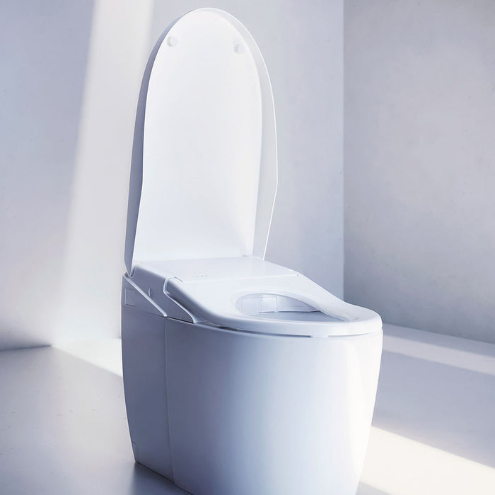 Neorest AS Elongated Dual Flush One Piece Toilet with Smart Bidet Seat- Floor Mount - 16" Vitreous China/Cotton