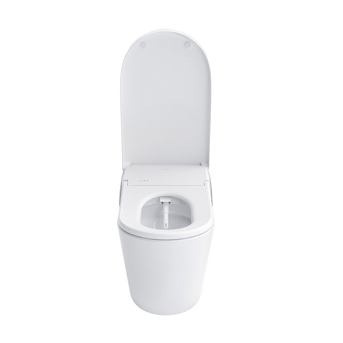 Neorest LS Elongated Dual Flush One Piece Toilet with Smart Bidet Seat - Floor Mount - 17" Vitreous China/Cotton/Silver