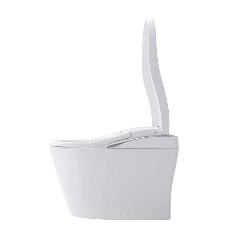 Neorest LS Elongated Dual Flush One Piece Toilet with Smart Bidet Seat - Floor Mount - 17" Vitreous China/Cotton/Silver