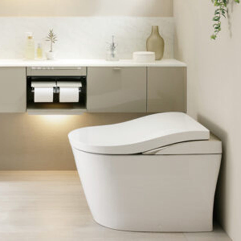 Neorest LS Elongated Dual Flush One Piece Toilet with Smart Bidet Seat - Floor Mount - 17" Vitreous China/Cotton/Nickel