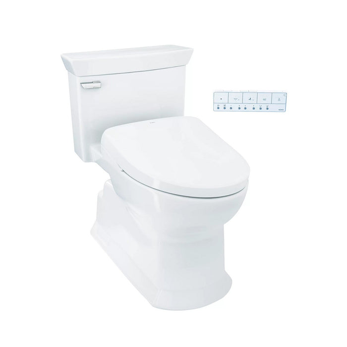 Soirée Washlet S7A Classic Complete Auto Flush One Piece Toilet with Smart Bidet Seat - Floor Mount - 18" Vitreous China/Cotton