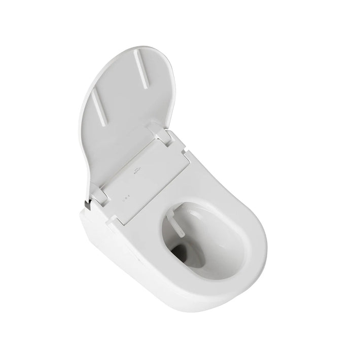 Washlet RX Elongated Complete Auto Flush One Piece Toilet with Smart Bidet Seat - Wall Mount - 15" Vitreous China/Cotton