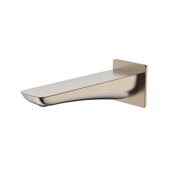 Gr Modern S Tub Spout - Wall Mount - 8" Brass/Brushed Nickel