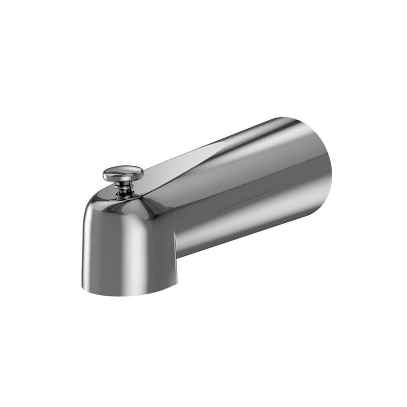 Universal Diverter Tub Spout - Wall Mount - 6" Zinc/Polished Chrome