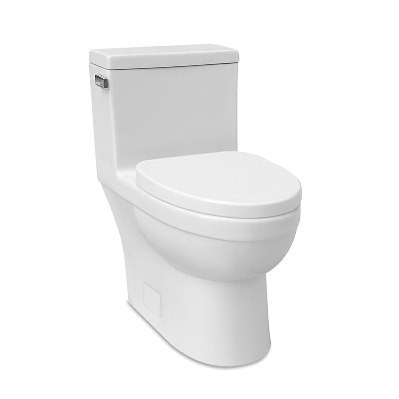 Architectura Elongated Complete One Piece Toilet - Floor Mount - 16" Vitreous China/White