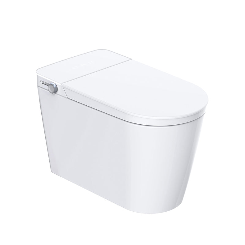 Subway Bidet Seat Tankless One Piece Toilet - Floor Mount - 16" Porcelain/White