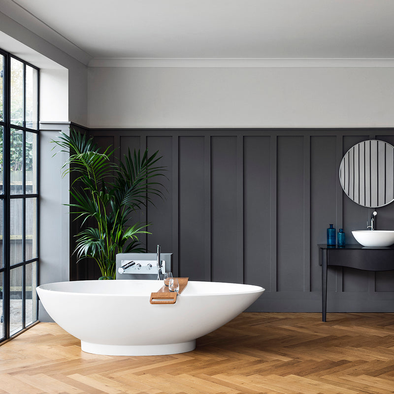 Tombolo Bath Rack - Free Standing - 39" Wood/Oak