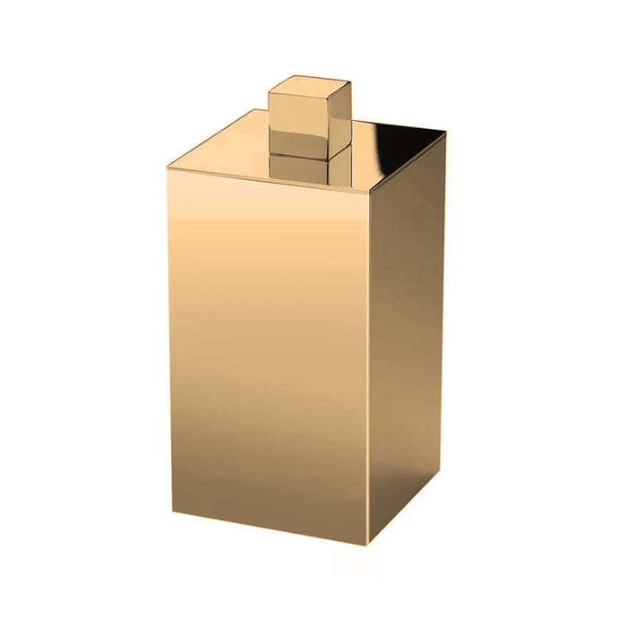 Box Metal Cotton Box - Free Standing - 2" Brass/Antique Gold