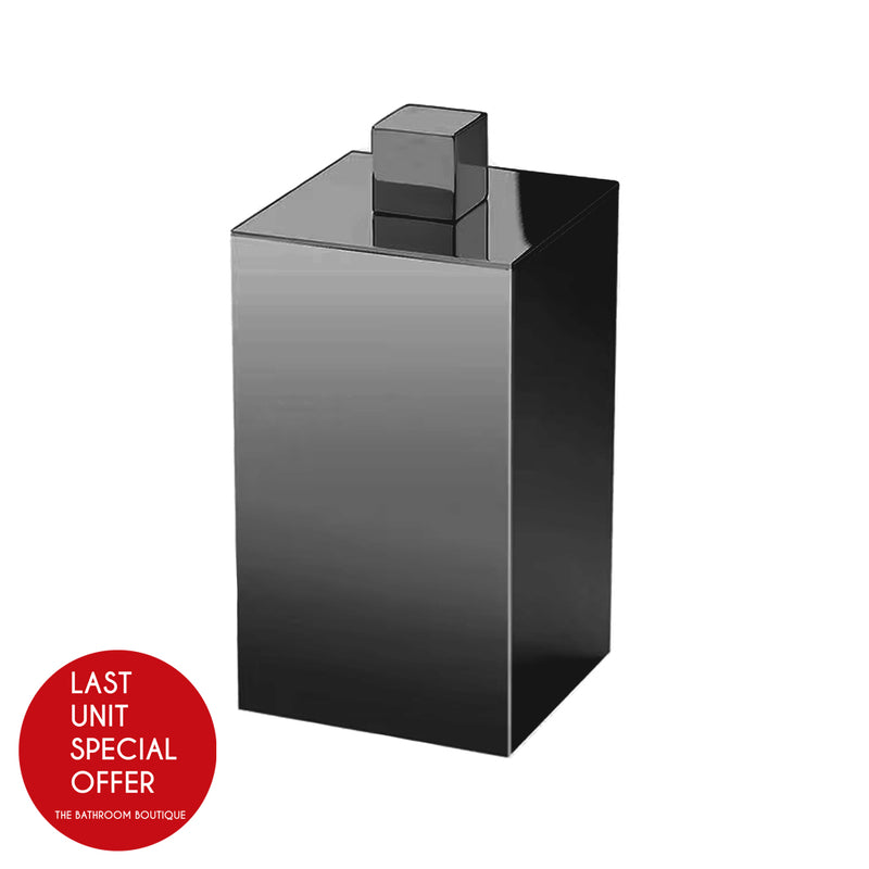 Box Metal Cotton Box - Free Standing - 5" Brass/Matt Black - Last Unit Special Offer