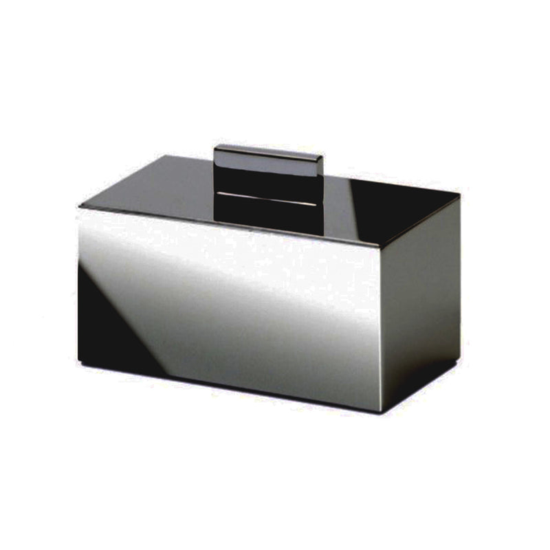 Box Metal Lineal Cotton Tips Holder - Free Standing - 4" Brass/Matt Black (Final Sale)