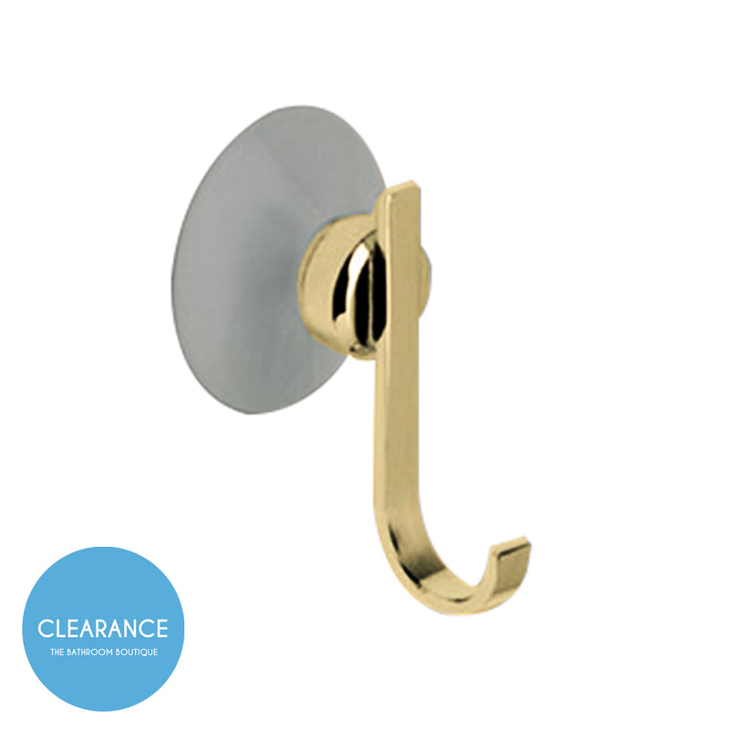 Universal Single Hook - Wall Mount - 3" Brass/Gold (Final Sale)