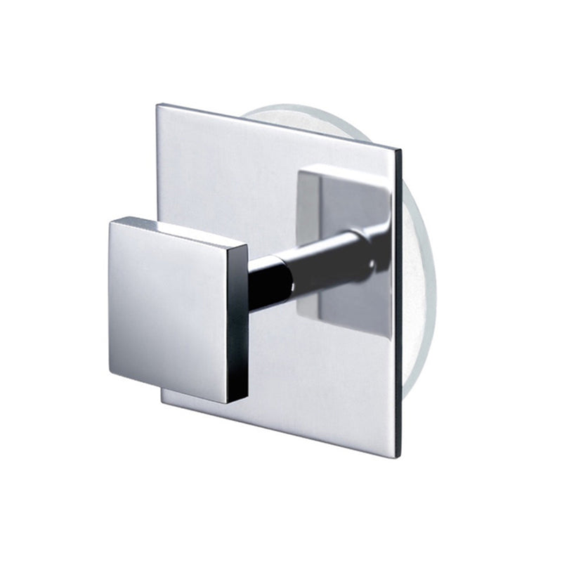 Universal Single Hook - Wall Mount - 2" Brass/Polished Chrome