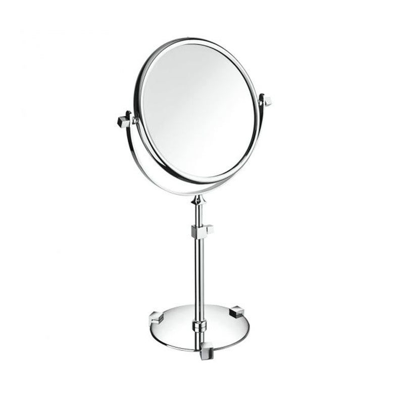 Universal 5X Make-Up Mirror - Free Standing - 7" Brass/Polished Chrome (Final Sale)