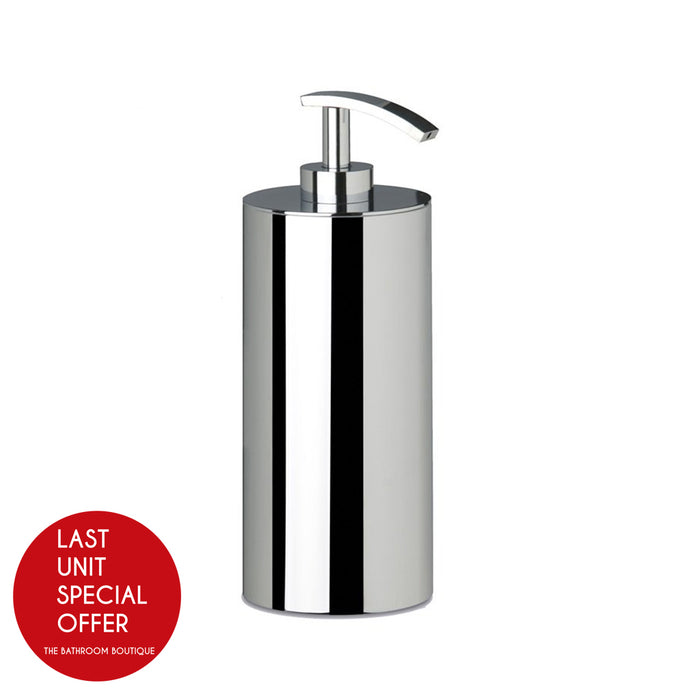Universal Soap Dispenser - Free Standing - 9" Brass/Polished Chrome - Last Unit Special Offer