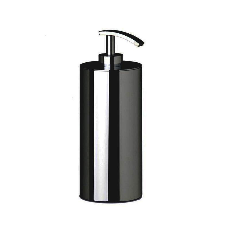 Universal Soap Dispenser - Free Standing - 9" Brass/Matt Black (Final Sale)
