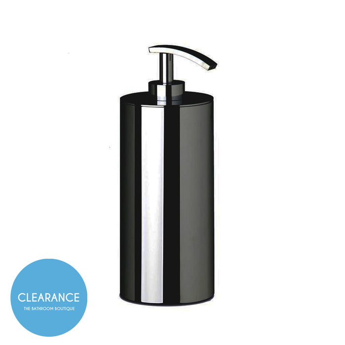 Universal Soap Dispenser - Free Standing - 9" Brass/Matt Black (Final Sale)