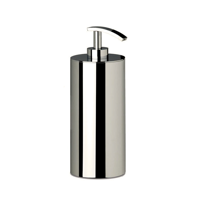 Universal Soap Dispenser - Free Standing - 3" Brass/Brushed Nickel