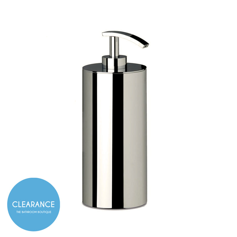 Universal Soap Dispenser - Free Standing - 9" Brass/Brushed Nickel (Final Sale)