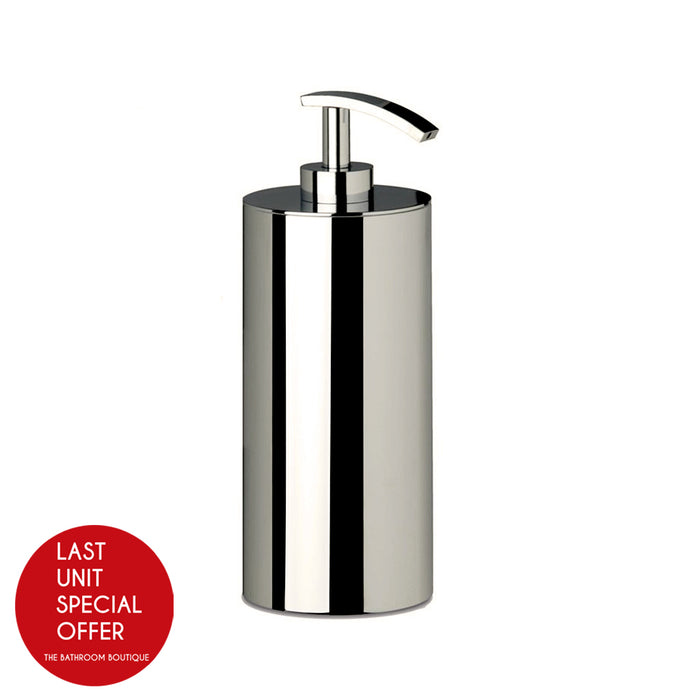 Universal Soap Dispenser - Free Standing - 9" Brass/Brushed Nickel - Last Unit Special Offer