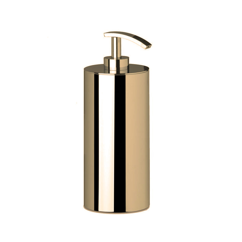 Universal Soap Dispenser - Free Standing - 9" Brass/Satin Gold (Final Sale)