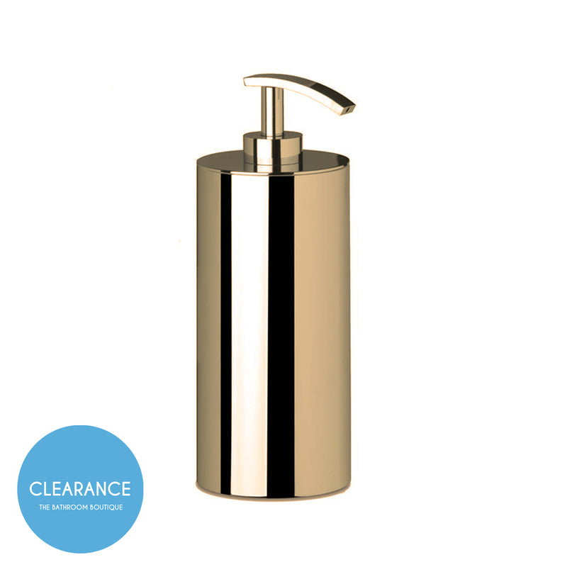 Universal Soap Dispenser - Free Standing - 9" Brass/Satin Gold (Final Sale)