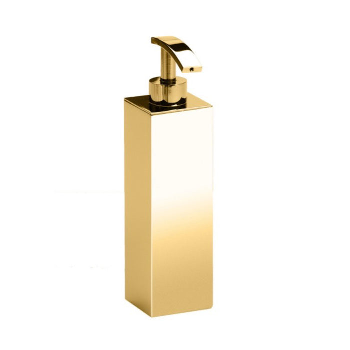 Box Metal Lineal Soap Dispenser - Free Standing - 8" Brass/Gold