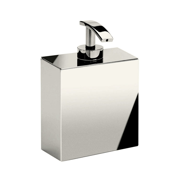 Box Metal Lineal Soap Dispenser - Wall Mount - 4" Brass/Brushed Nickel