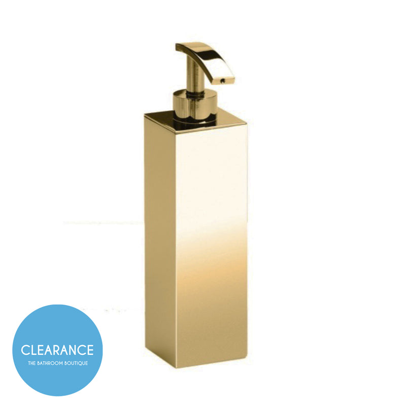 Box Metal Lineal Soap Dispenser - Free Standing - 8" Brass/Satin Gold (Final Sale)