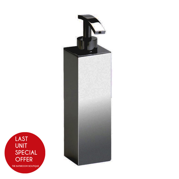 Box Metal Lineal Soap Dispenser - Free Standing - 8" Brass/Matt Black - Last Unit Special Offer