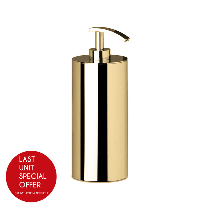 Universal Soap Dispenser - Free Standing - 9" Brass/Gold - Last Unit Special Offer