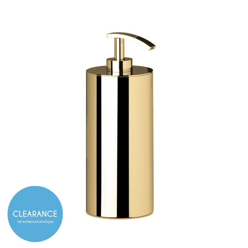 Universal Soap Dispenser - Free Standing - 9" Brass/Gold (Final Sale)
