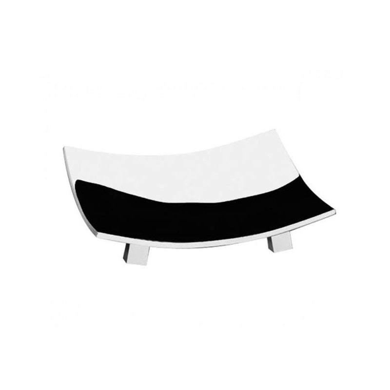 Box Metal Soap Dish - Free Standing - 4" Brass/Polished Chrome